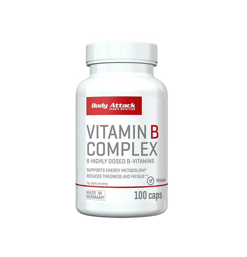 Body Attack Vitamin B Complex – Hochdosierte B-Vitamine für Energie & Leistungsfähigkeit