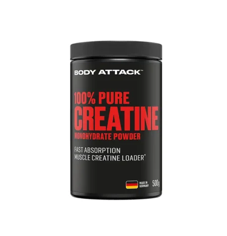 Erhöhen Sie Ihre Muskelkraft und Trainingsleistung mit Body Attack 100% Pure Creatine 500g. Hochwertiges, mikrofeines Kreatin-Monohydrat für effektive Ergebnisse.