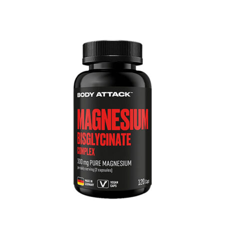 Body Attack Magnesium Bisglycinate Complex – Hoch bioverfügbarer Magnesium-Komplex in Kapseln