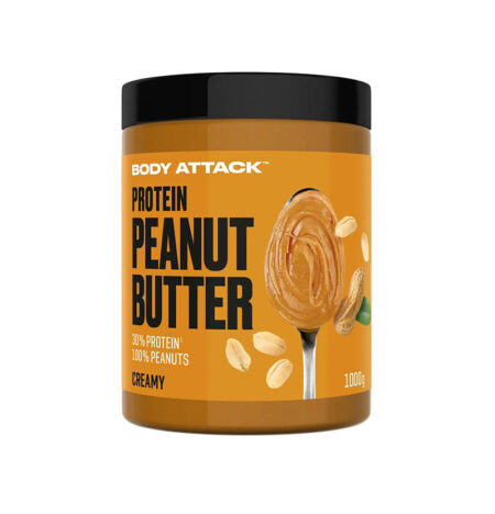 Body Attack Protein Peanut Butter – 100 % Erdnuss, 30 % Protein